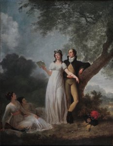 Four Characters in a Park by Jean Honore Fragonard